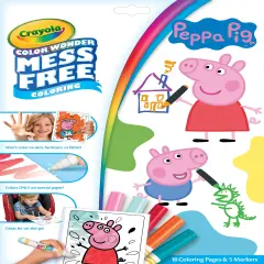 Crayola Color Wonder Coloring Pad & Markers-Peppa Pig