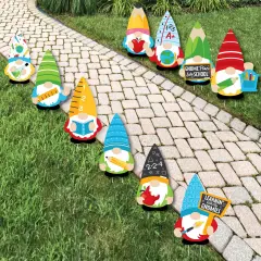 Big Dot of Happiness School Gnomes - Lawn Decorations - Outdoor Teacher and Classroom Yard&nbsp;Decorations - 10 Piece