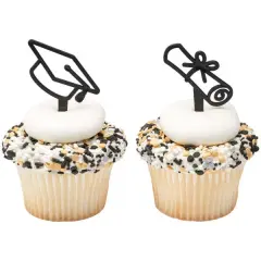 Graduation Icons DecoPics Cupcake Decoration, 12ct