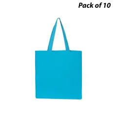 Q-Tees&reg; Promotional Tote Turquoise