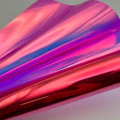 Hot Pink Clear Holographic TPU Vinyl
