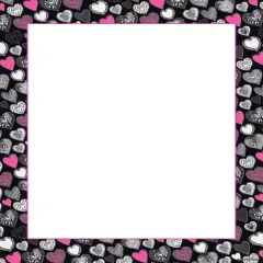 Great Papers! Pink and Black Hearts Valentine Stationery Letterhead, Invitations and Announcements, Printer Friendly, 8.5"x11", 80 Pack