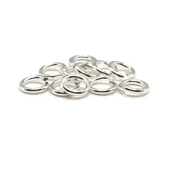 Kitcheniva 100 Pcs Silver Plated Open Jump Rings 6mm