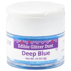 Edible Glitter Dust, 4g Deep blue