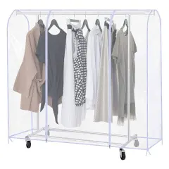 Clothes Storage Dust Cover Moisture-proof Garment Rack Cover