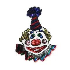 8" x 6" Clown Sequin Applique/Patch