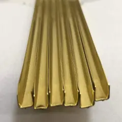 1/8" U Brass Came / 30feet (2ft X 15 Pieces)