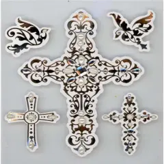 Jolee's Boutique Crosses & Doves Dimensional Stickers