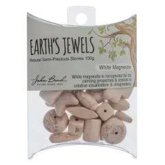 Earth's Jewels White Magnesite Natural Stone Bead Assortment