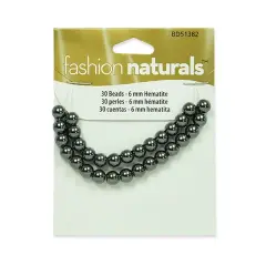 6 Packs of Hematite Beads Pack of 30