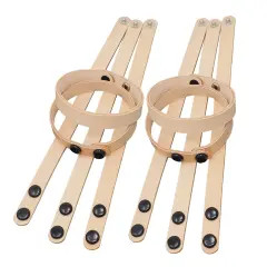 Vegetable-Tanned Leather Wristbands 1/2" &ndash; Craft, Tool, and Personalize Your Own Bracelets (10 pack)