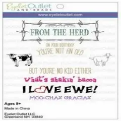 Eyelet Outlet Cling Animal Stamps