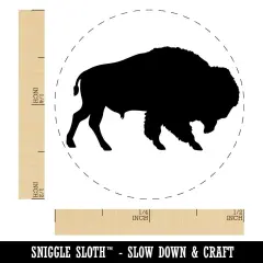 American Buffalo Bison Solid Self-Inking Rubber Stamp Ink Stamper for Stamping Crafting Planners Fuchsia