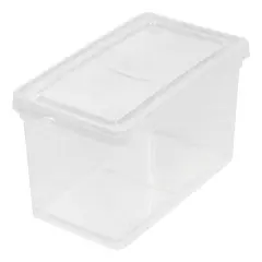IRIS USA 6 Quart Clear Storage Box, Clear