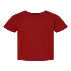 Rabbit Skins&reg; Toddler Cotton Crewneck Short Sleeve Jersey T-Shirt -3301T Garnet