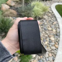 Black 1.5&rdquo; Seatbelt Webbing