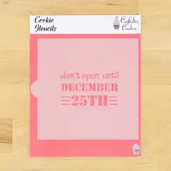 December 25th Cookie Stencil