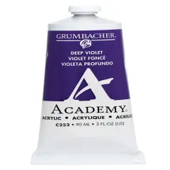 Grumbacher Academy&reg; Acrylic Paint Violet Color Family Deep Violet