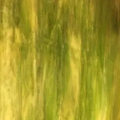 Wissmach Stained Glass Sheet: Amber and Green, Wisspy Opal