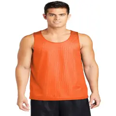 Premium Classic Mesh Reversible Sleeveless Tee | RADYAN&reg; Deep orange