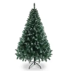 6FT Iron Leg White PVC 812 Branches Christmas Tree