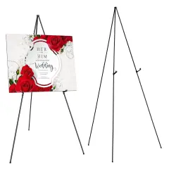 2 Pack Easel Stand for Display 61in Iron Alloy Drawing Stand with 2 Carry Bags