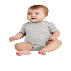 Rabbit Skins&reg; Infant Baby Rib Bodysuit Heather