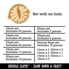 Cat Eye Mini Wood Shape Charms Jewelry DIY Craft