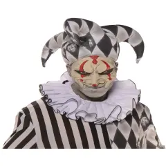 Adults Circus Harlequin Clown Collar Costume Accessory