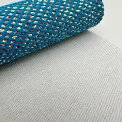 Turquoise Fishnet Glitter Craft Vinyl