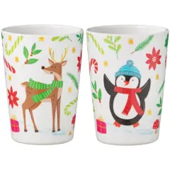 Winter-Themed 7oz Plastic Cup, 2ct