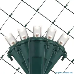 4x6 Ft. 5mm Wide Angle LED Net Lights - 100 Cool White Lamps on Green Wire