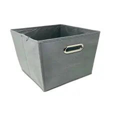 6 PCS Storage Box Organizer with Metal Handle Light gray
