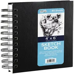 Premium Sketch Book 4"x6" 80 Sheets, 70#, Wire, Sketch Book, Sketchbook, Drawing Pad, Sketch Pad, Drawing Paper, Art Book, Drawing Book, Art Paper, Sketchbook for Drawing