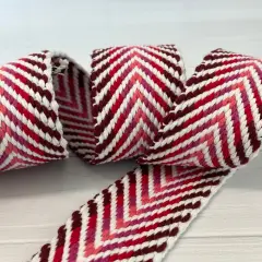 Red Woven Jacquard 1.5&rdquo;Webbing