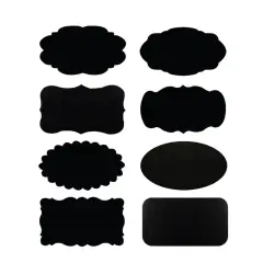 Wrapables Set of 32 Chalkboard Labels / Chalkboard Stickers, 2.5" x 1.5"