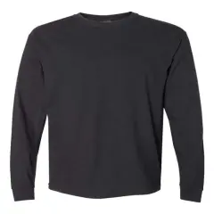 Comfort Colors&reg; Garment-Dyed Heavyweight Crewneck Long Sleeve T-Shirt Black