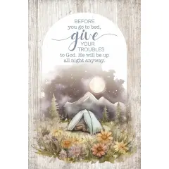 Before You Go Wood Plaque with Easel and Hook Wall Tabletop Art - 4 inches x 6 inches