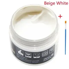 Advanced Leather Repair Gel Kit for Car Seats, Sofas Beige white(50g