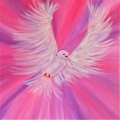 Paint Kit - On The Wings of Love Acrylic Painting Kit & Video Lesson, DIY Canvas Art, Painting Gift Set, Beginner Painting, Paint At Home