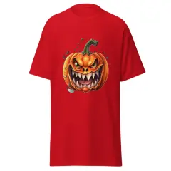 Halloween smilling pumpkin head classic fashion t-shirt