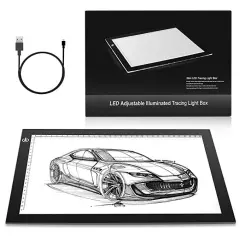A4 LED Light Box 9x12 Inch Light Pad Only 5mm Ultra-Thin USB Power Light Table for Tracing