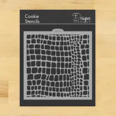 Snake Skin Cookie and Craft Stencil | CM198 by Designer Stencils | Stencils for Royal Icing, Airbrush, Dusting Powder |