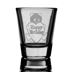 2oz Happy Birthday Panda shot glass