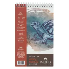 Indigo Artpapers Mixed Media Wiropad - 5-1/2" x 8-1/2", 20 Sheets