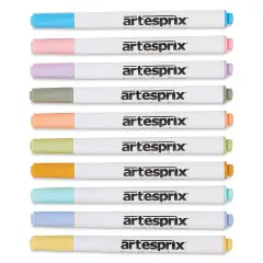 Artesprix Sublimation Markers - Chisel-Tip, Set of 10 Pastel Colors