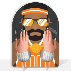 Big Dot of Happiness Nothin' But Net - Basketball - Baby Shower or Birthday Activity - 2 Player Build-A-Face Party Game