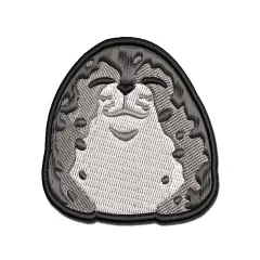 Sleeping Round Spotted Seal Multi-Color Embroidered Iron-On or Hook & Loop Patch Applique