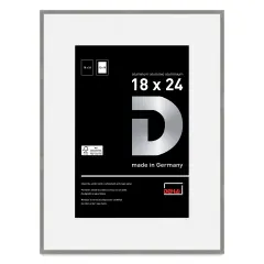 Deha Design Tribeca Frame - Gray, 18" x 24", 12" x 18" Mat