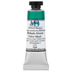 Michael Harding Artists Watercolor - Phthalo Green Yellow Shade, 15 ml